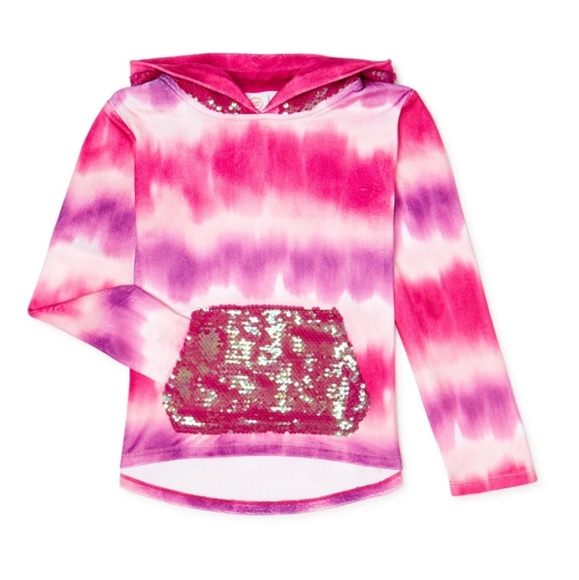 plus size sequin hoodie